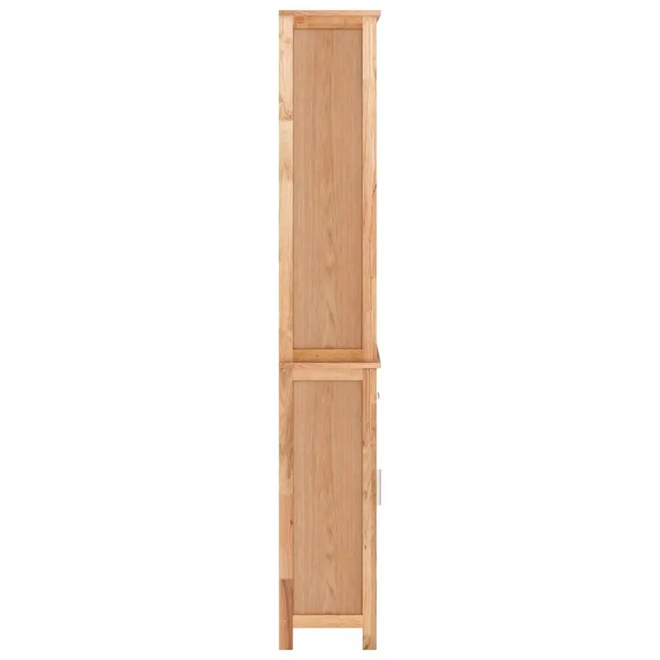 vidaXL - Kolomkast met 1 lade 3 vakken - Massief walnotenhout - 42x29x182 cm