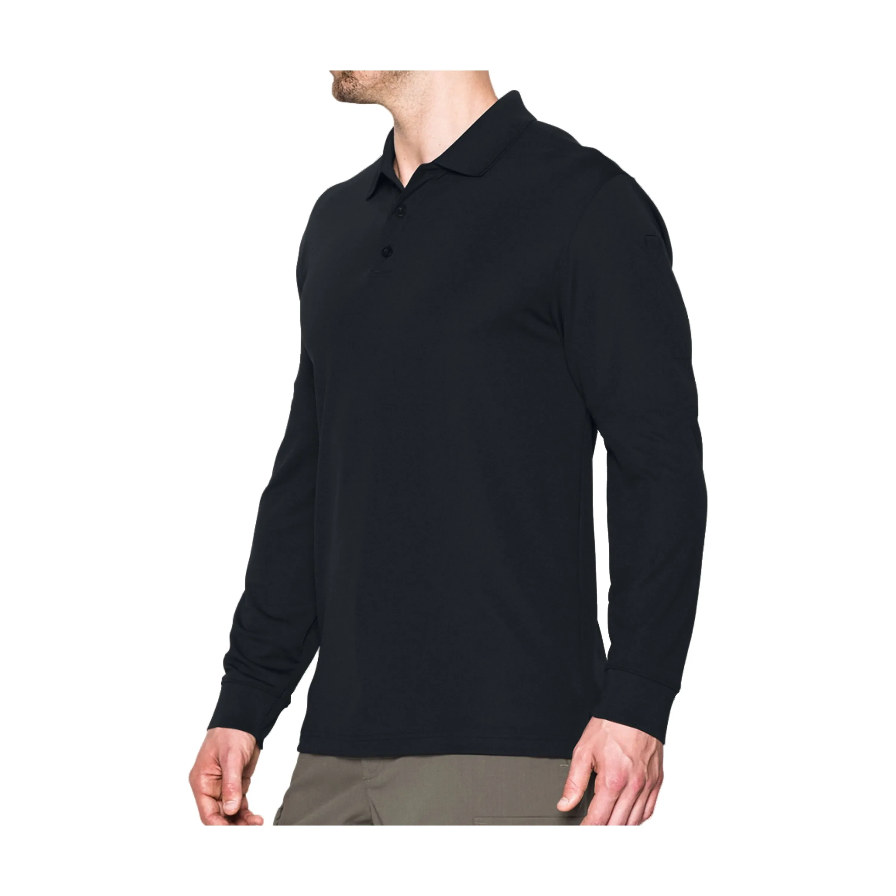 Under Armour -  Under Armour Longsleeve Polo Tac Performance LS schwarz