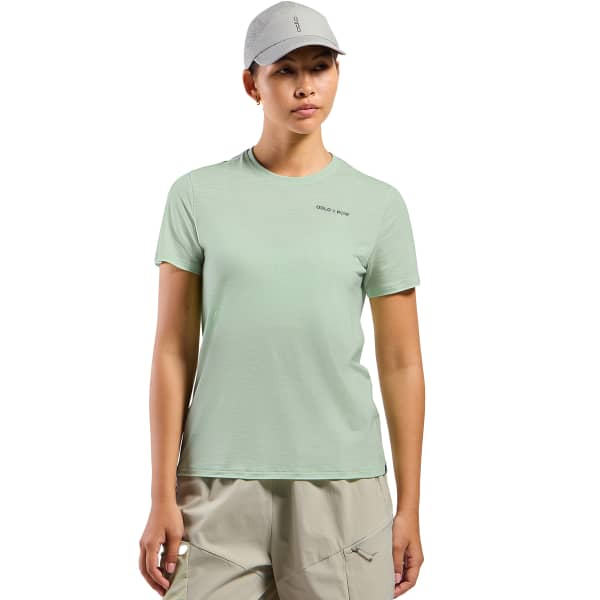 T-shirt randonnée ODLO X POW MERINO TENCEL T-SHIRT CREW NECK S/S W AMBROSIA MELANGE