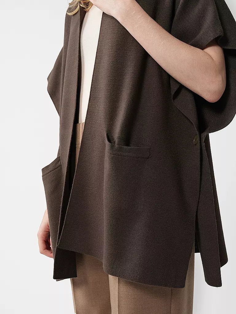 SOMEDAY Poncho - Cape BOLESI olive