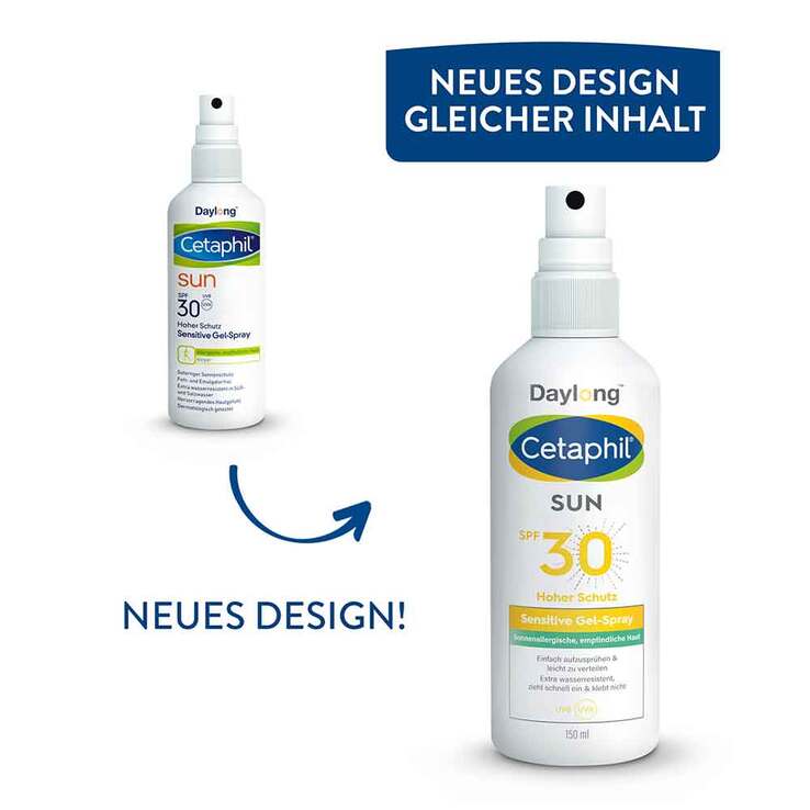 Cetaphil Sun sensitive Gel-Spray SPF 30 Sonnenschutz, 150 ml