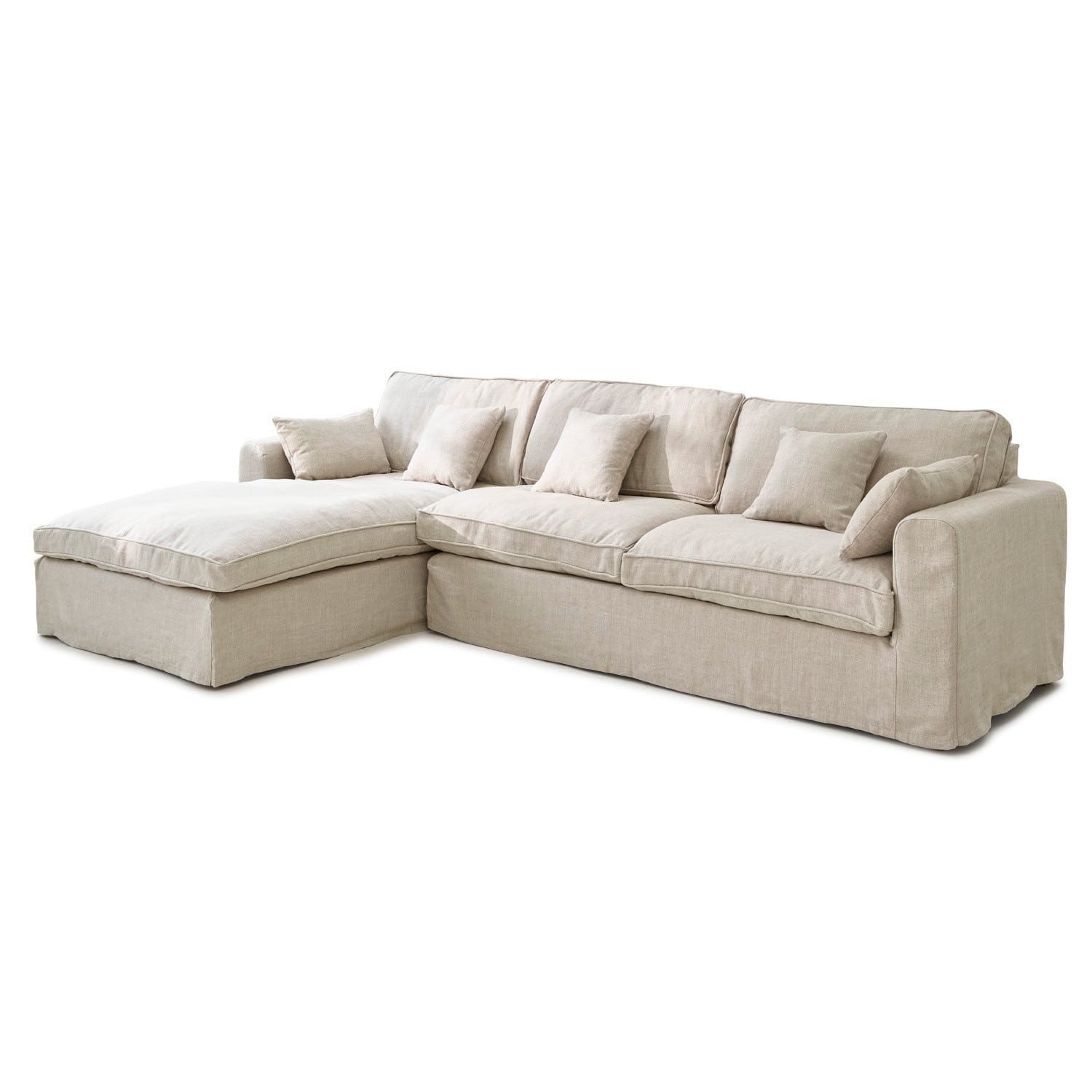 Sofa Seaford Ecksofa links | beige