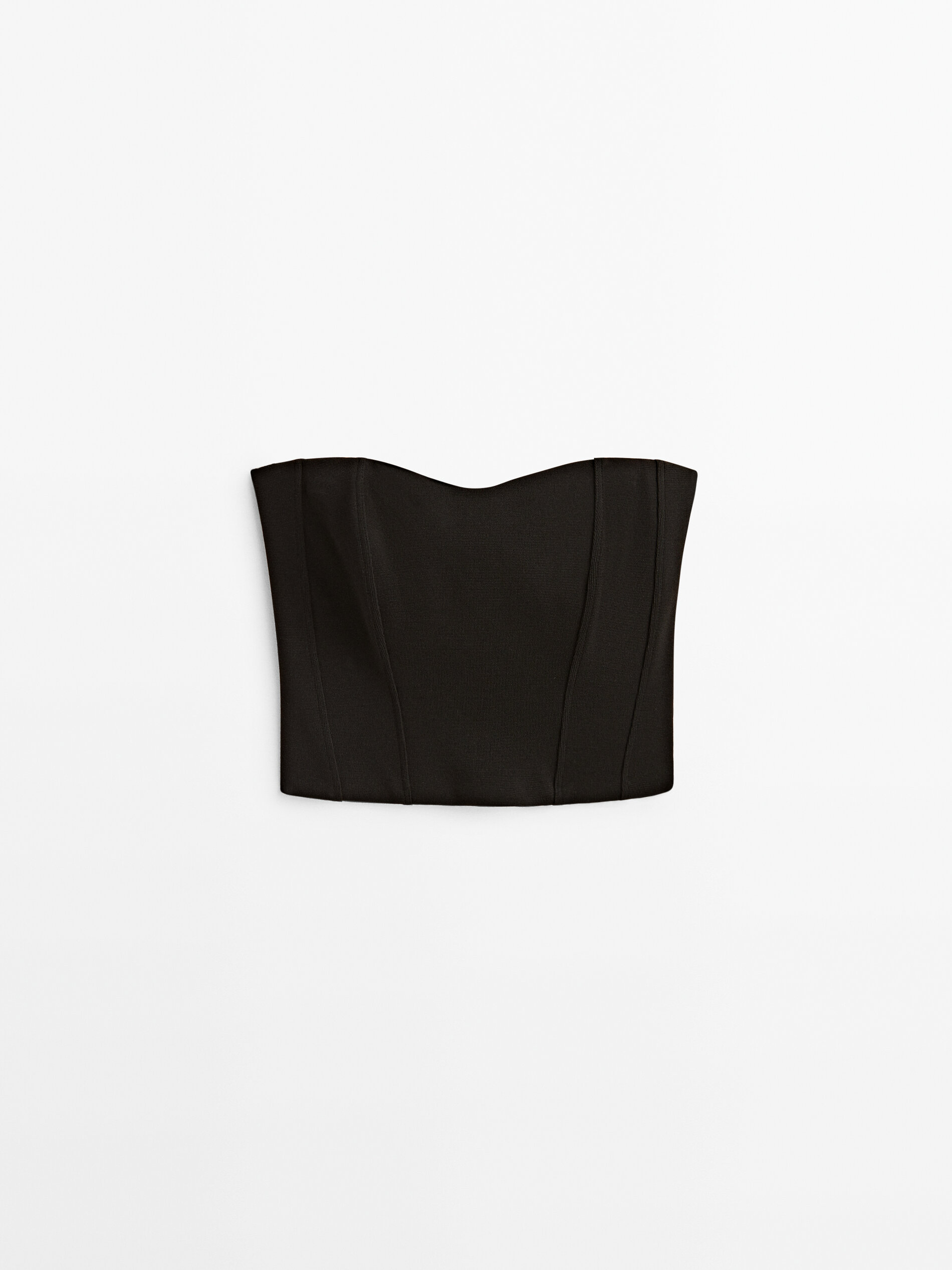 Top bustiê preto - NEGRO