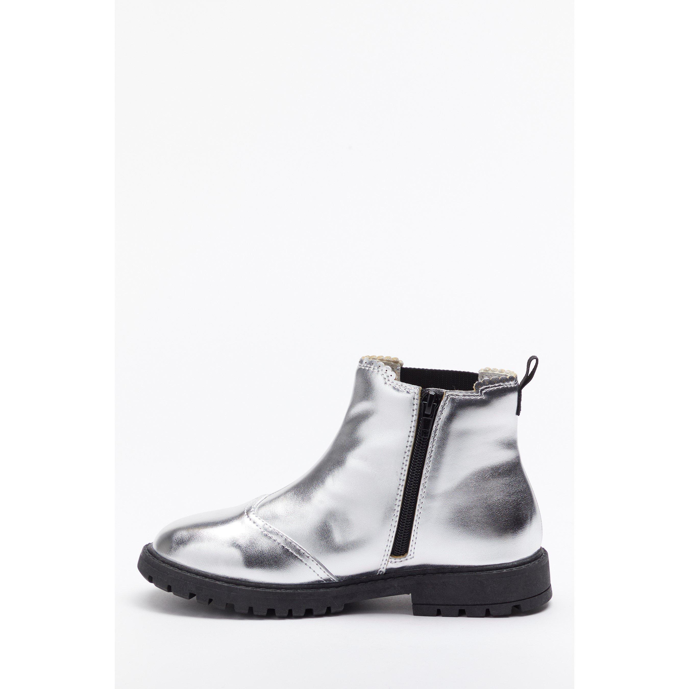 Be You Studio Girls Metallic Chelsea Boot