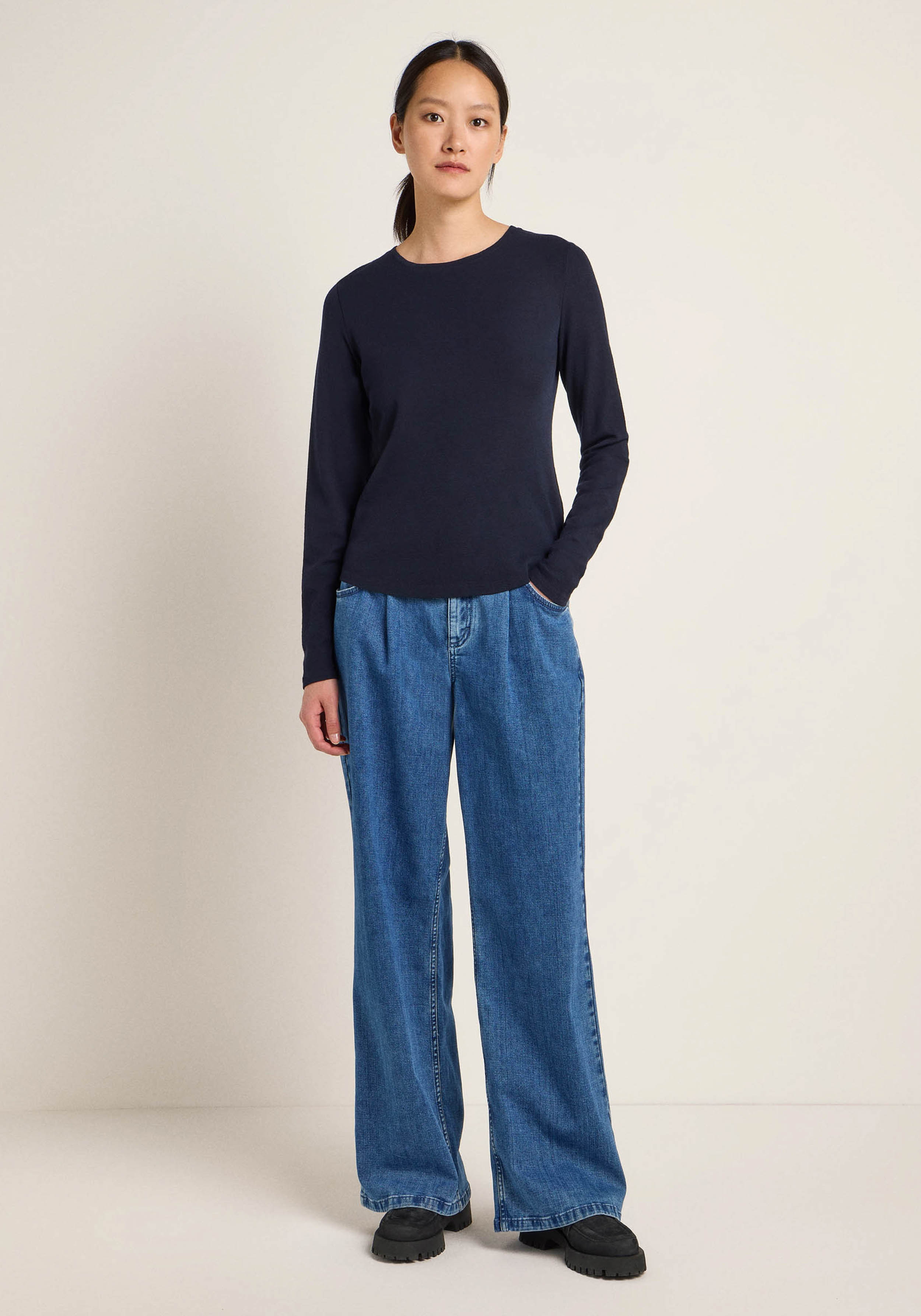 Lanius Langarmshirt Midnight
