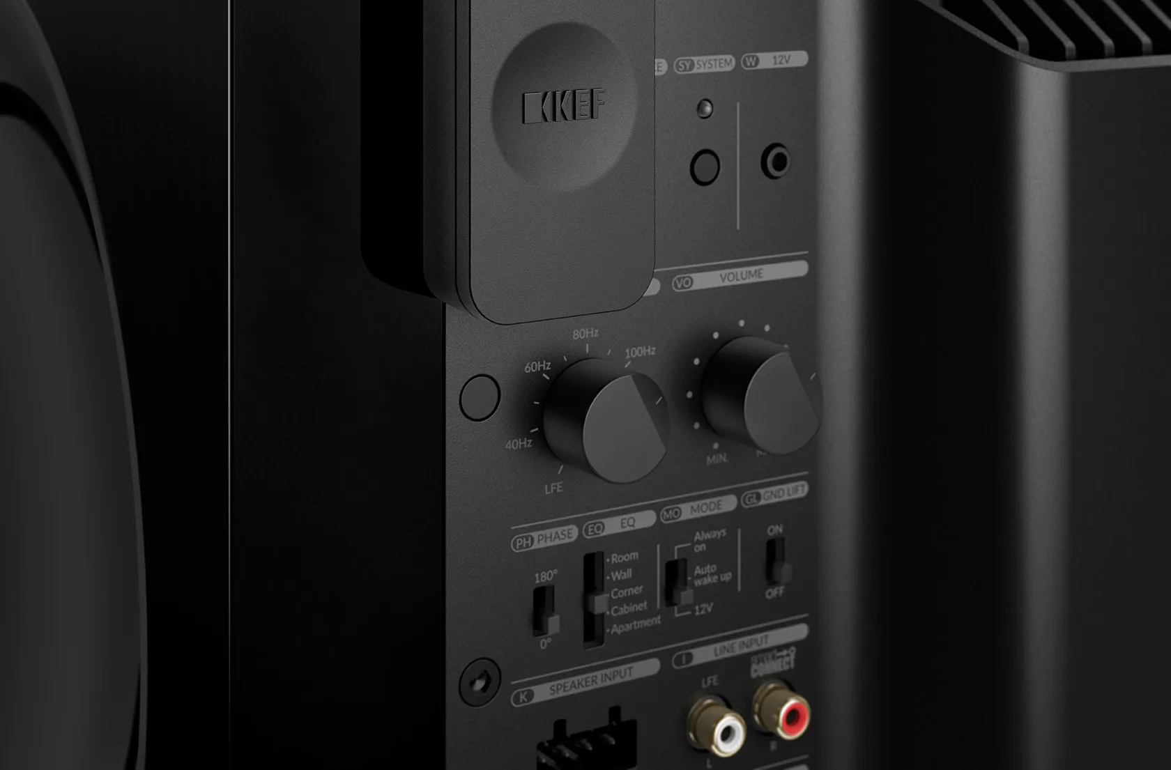 KEF KC 92 Noir laqué Caissons de basses