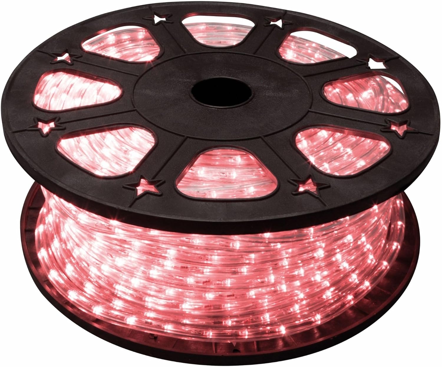HQ-Power LED-Lichtschlauch, Lichterschlauch außen wetterfest, Lichtschlauch LED, Lichterkette Schlauch, LED Schlauch, Weihnachten, Party, flexibel, Dekoration, 36 LEDs/Meter, rot, 45 m