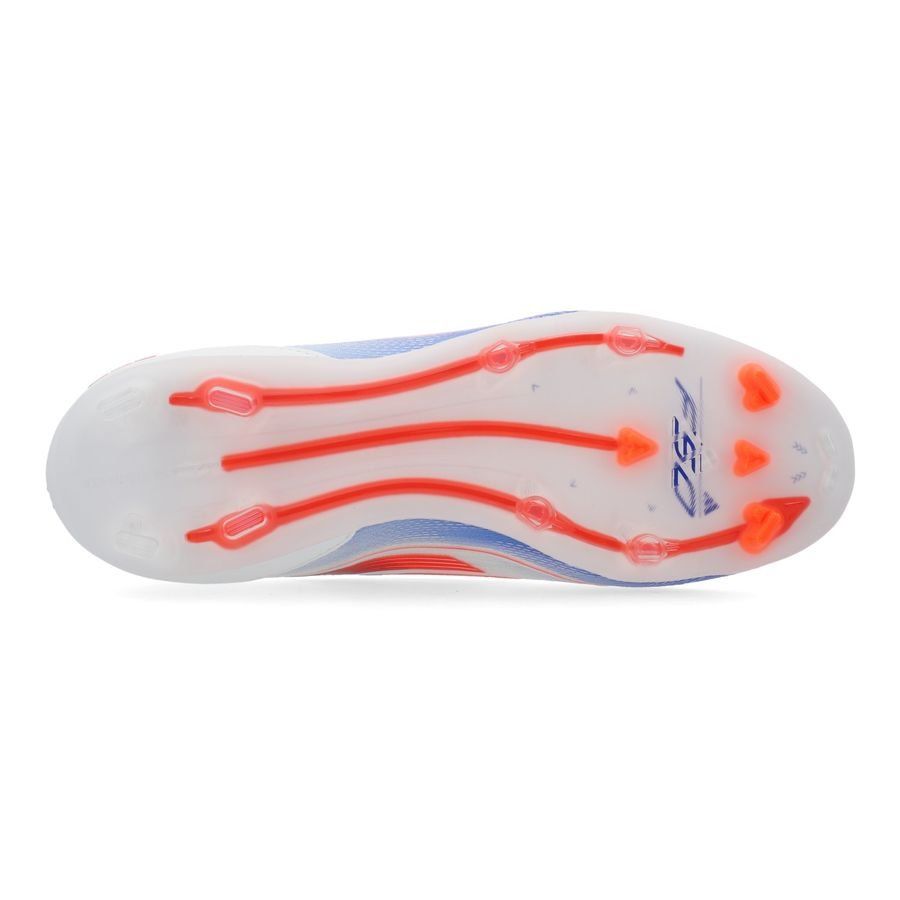 adidas F50 Pro Laceless FG Advancement - Blanc/Rouge/Bleu Enfant