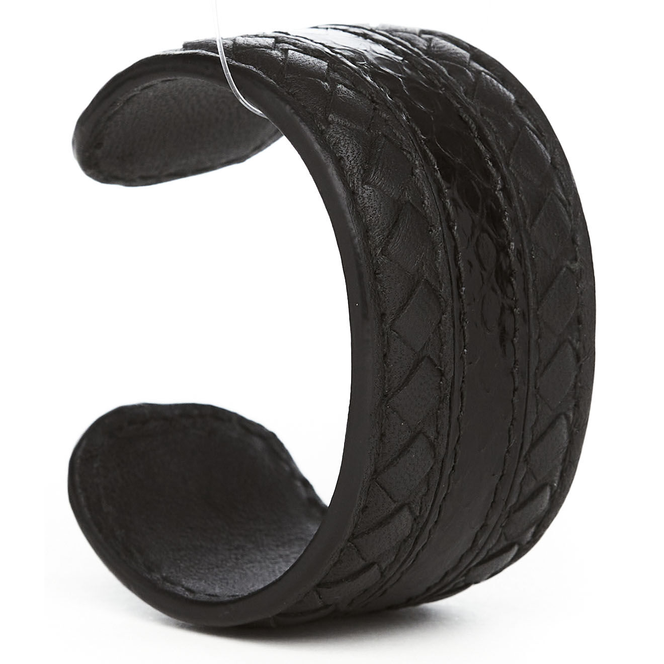 Bottega Veneta Bracelet en Cuir noir - Très bon état