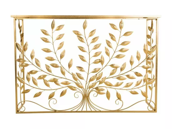 Console en métal doré 120x40x80h
