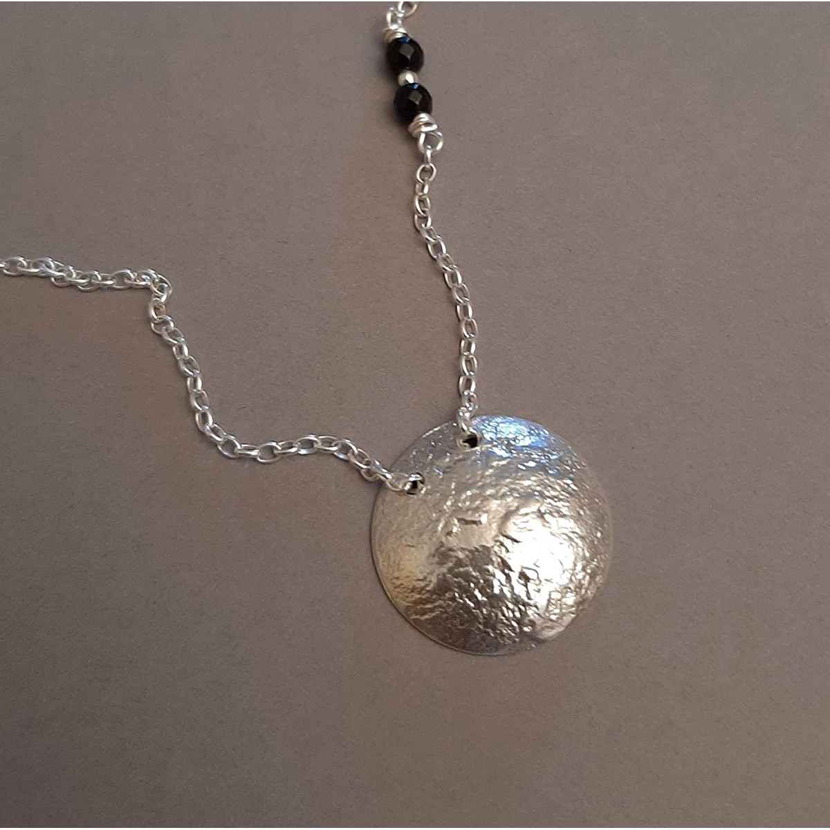 Sautoir Jaci, Argent Massif Réticulé
