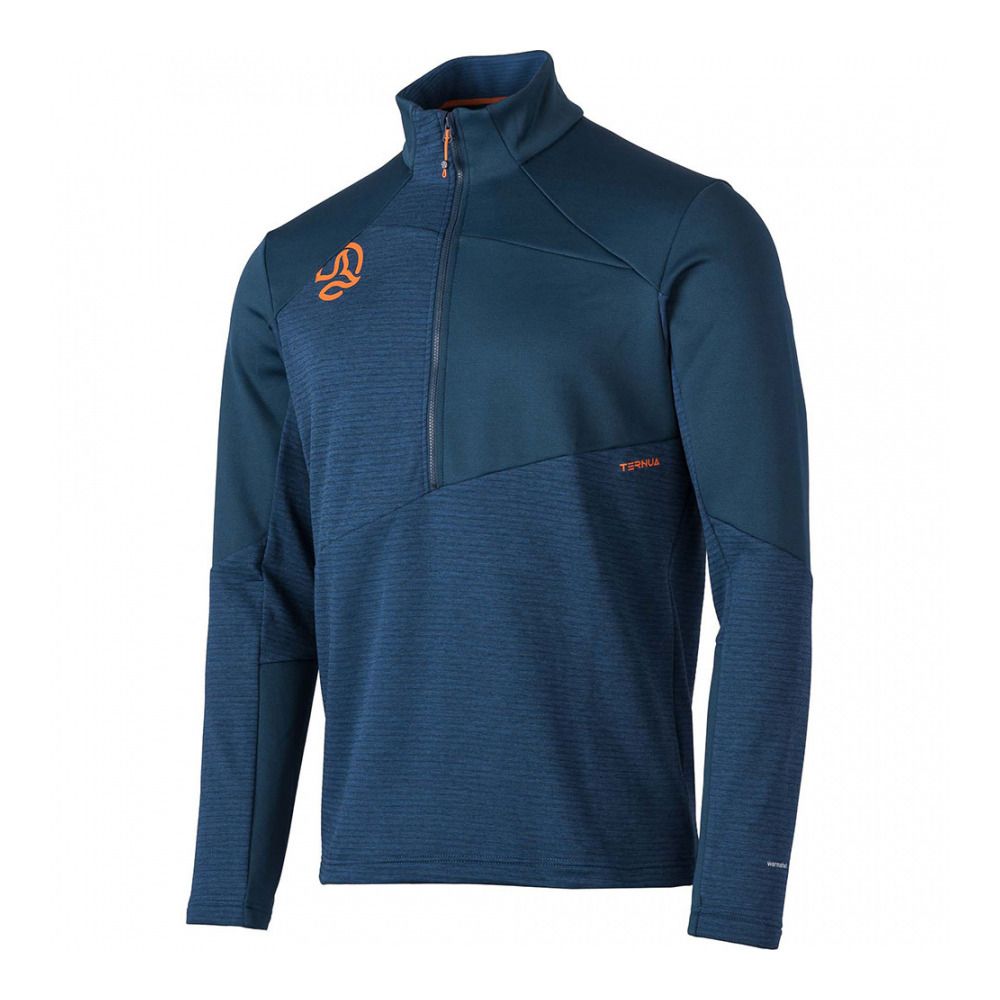 Ternua TESLIN 1/2 ZIP - Sweat Homme dark teal