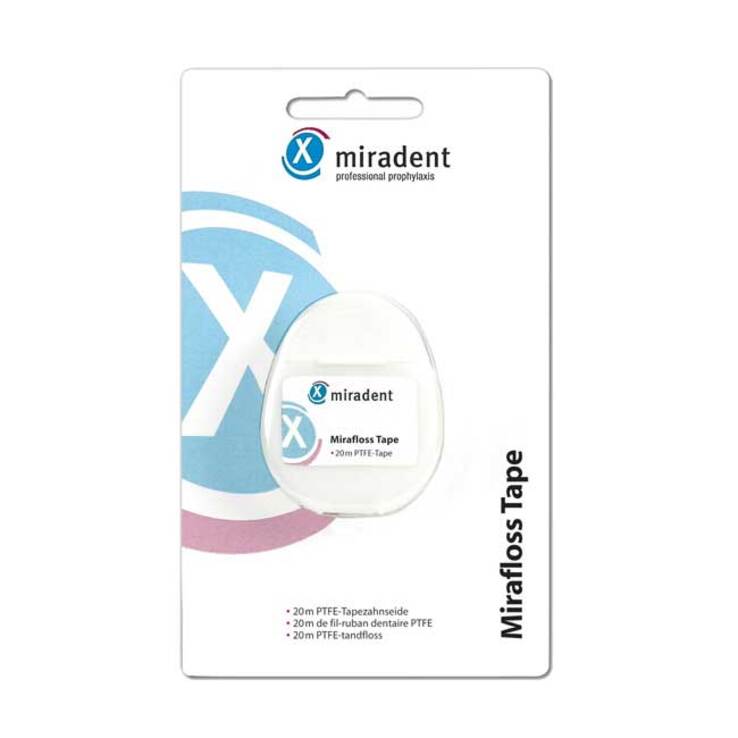 Miradent Zahnseide Mirafloss Tape teflonbeschicht., 20 m