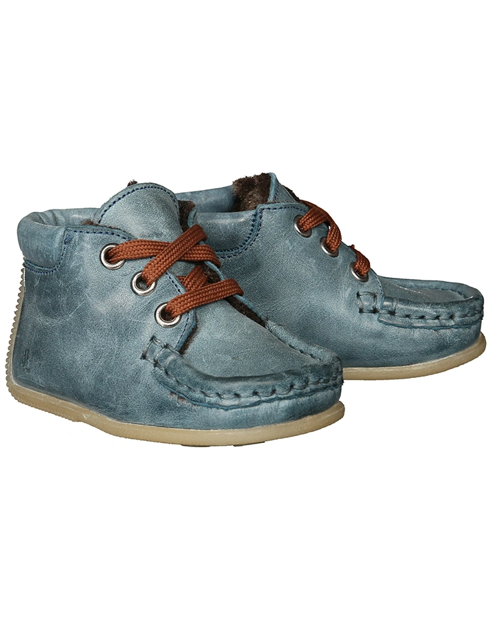 Lauflernschuhe INDIAN gefüttert in stahlblau