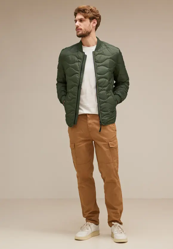Blouson mit Eingriffstaschen - forest green