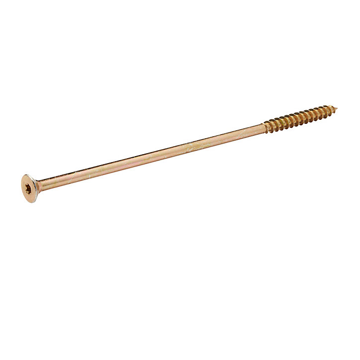 Vis à bois torx zinguée jaune 10x260 mm - 1 pièce