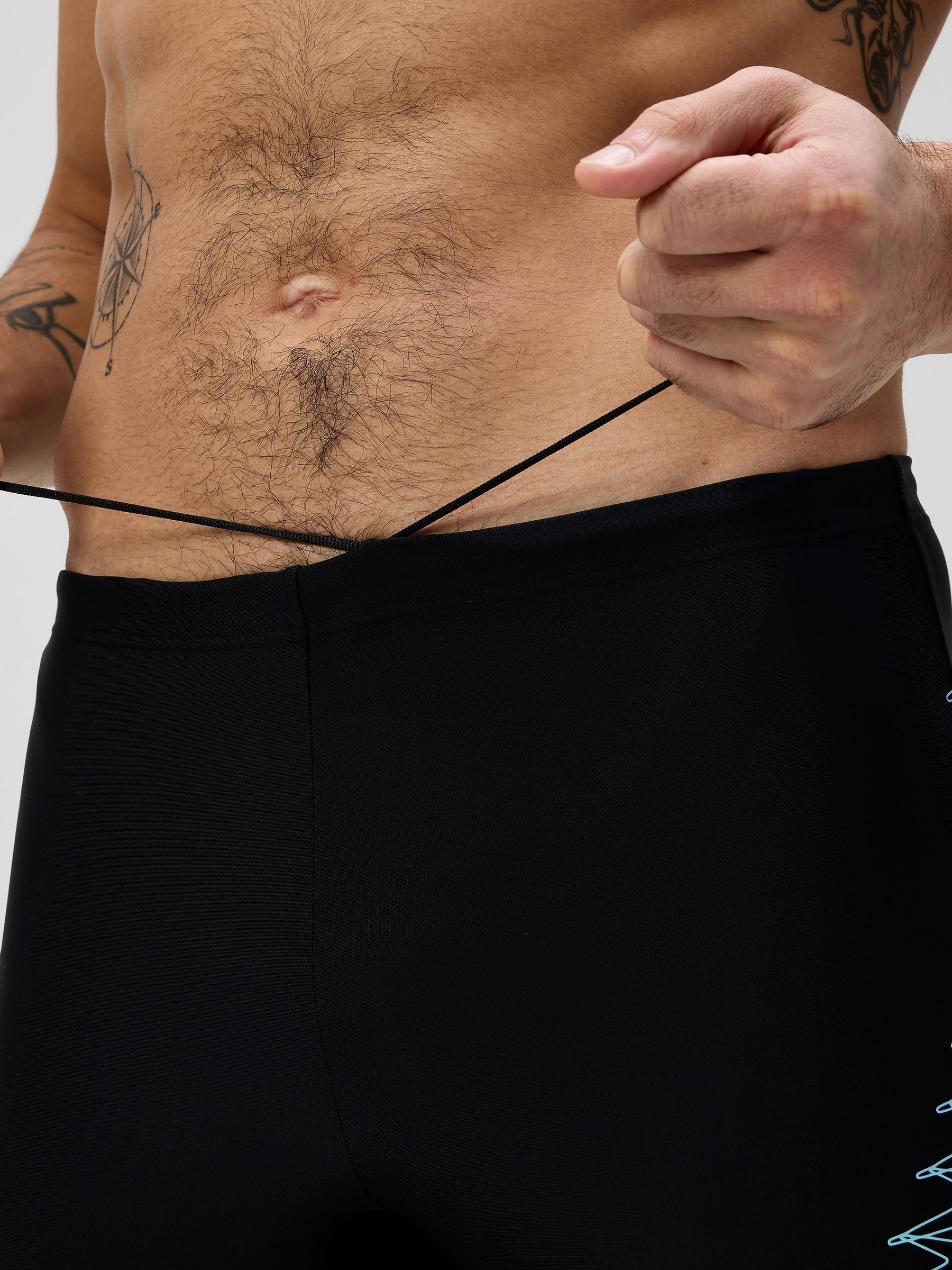 Zwart - Speedo Medley Jammer zwemshorts met logo voor heren