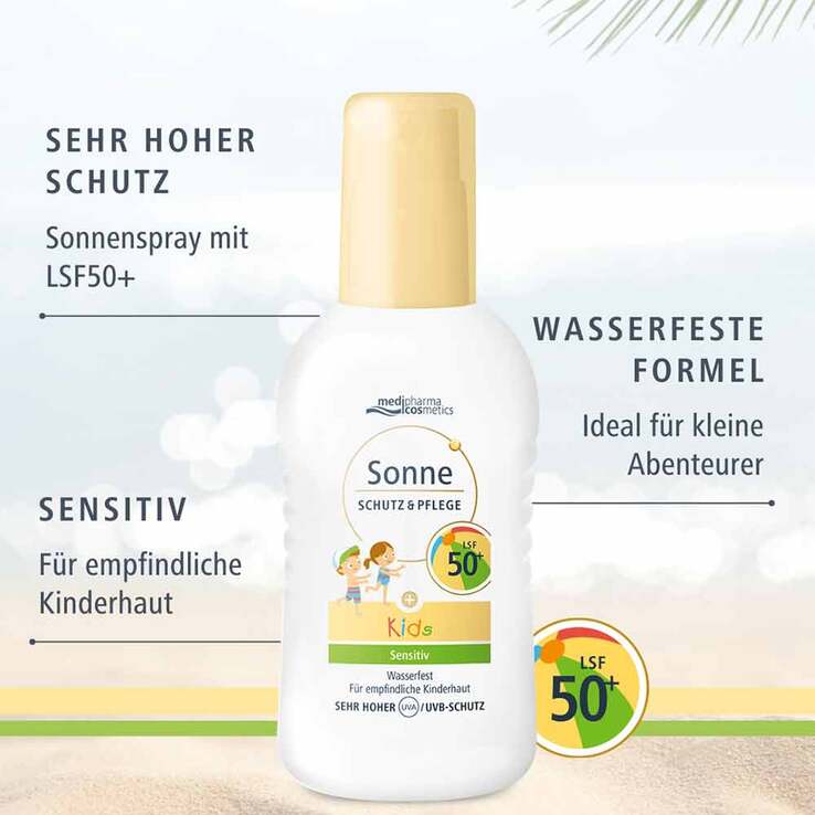 Sonne Schutz & Pflege Spray Kids LSF 50 + , 200 ml