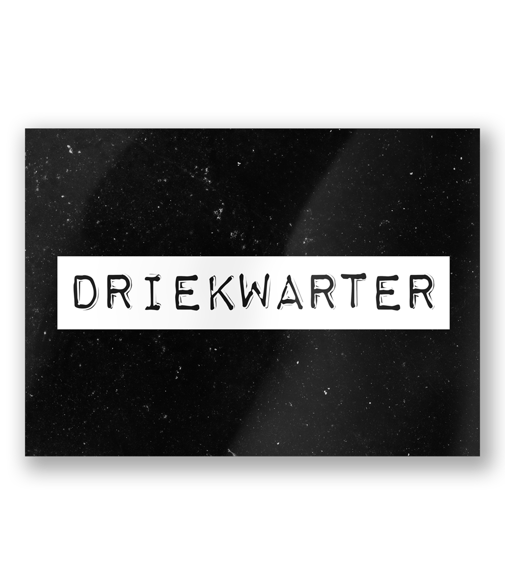 Wenskaart Driekwarter 15cm