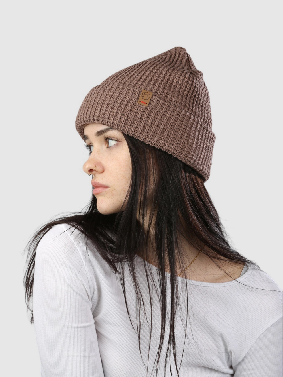 Kazane Alder Beanie deep taupe
