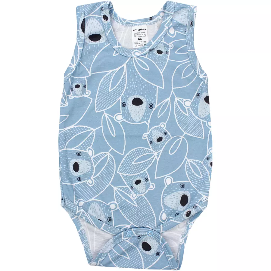 TupTam Baby Jungen Achselbody 5er Pack beigeblau