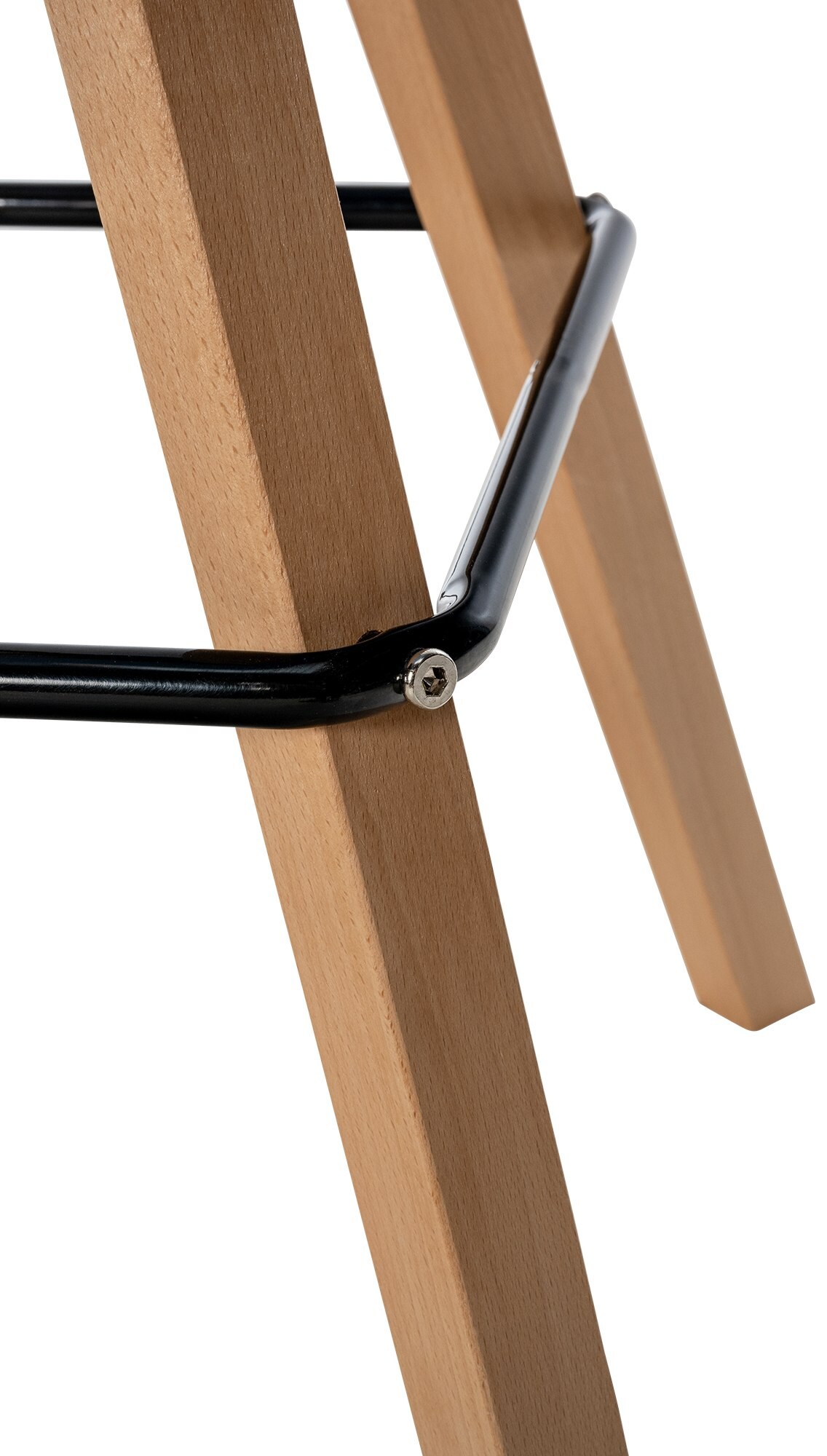 CLP Barhocker Corbin Kunstleder-Bezug Square I Holz-Gestell