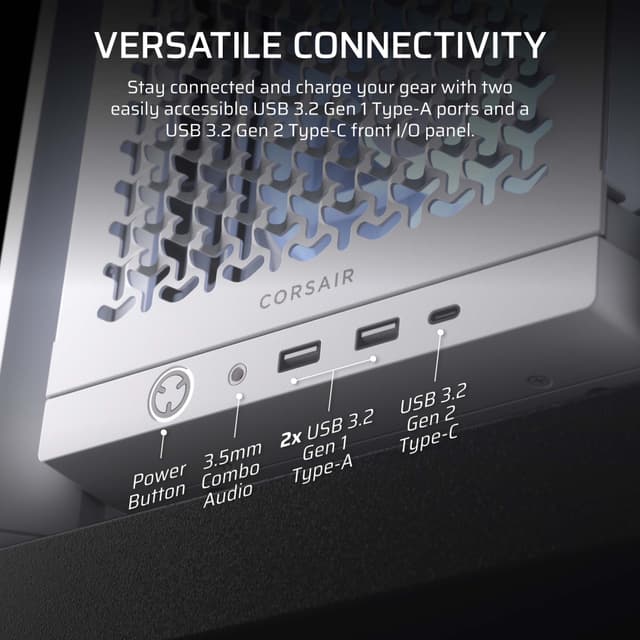 Corsair FRAME 4000D RS ARGB Mid-Tower PC-kabinet (hvid)