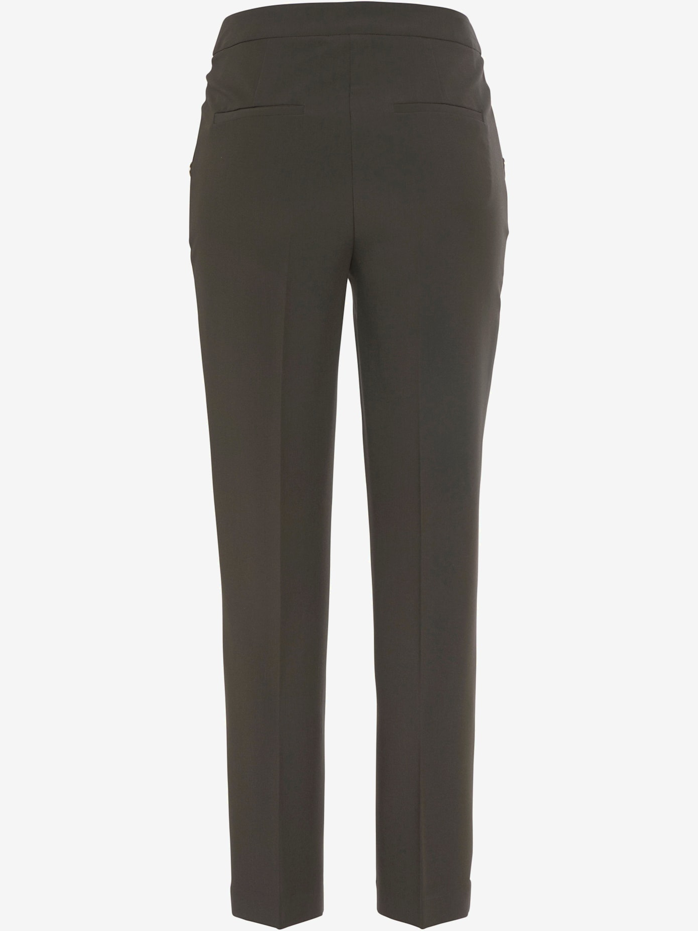 Pantalon plissé bouton coulissant et fermeture à glissière devant