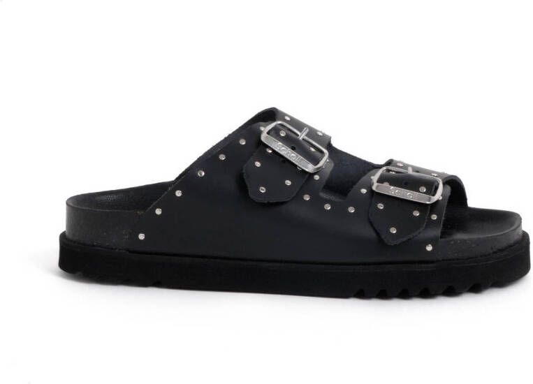 Scholl Beatriz Studs Sandalen Leer Vrouwen Zwart