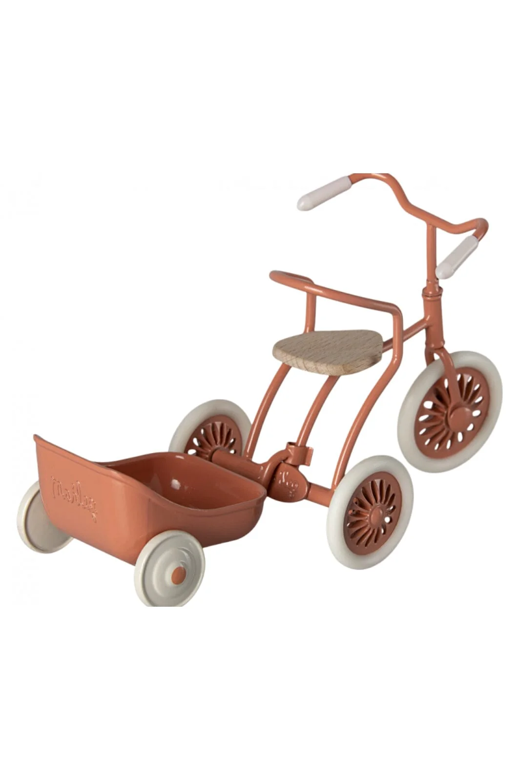 Maileg Tricycle Hanger, Mouse coral