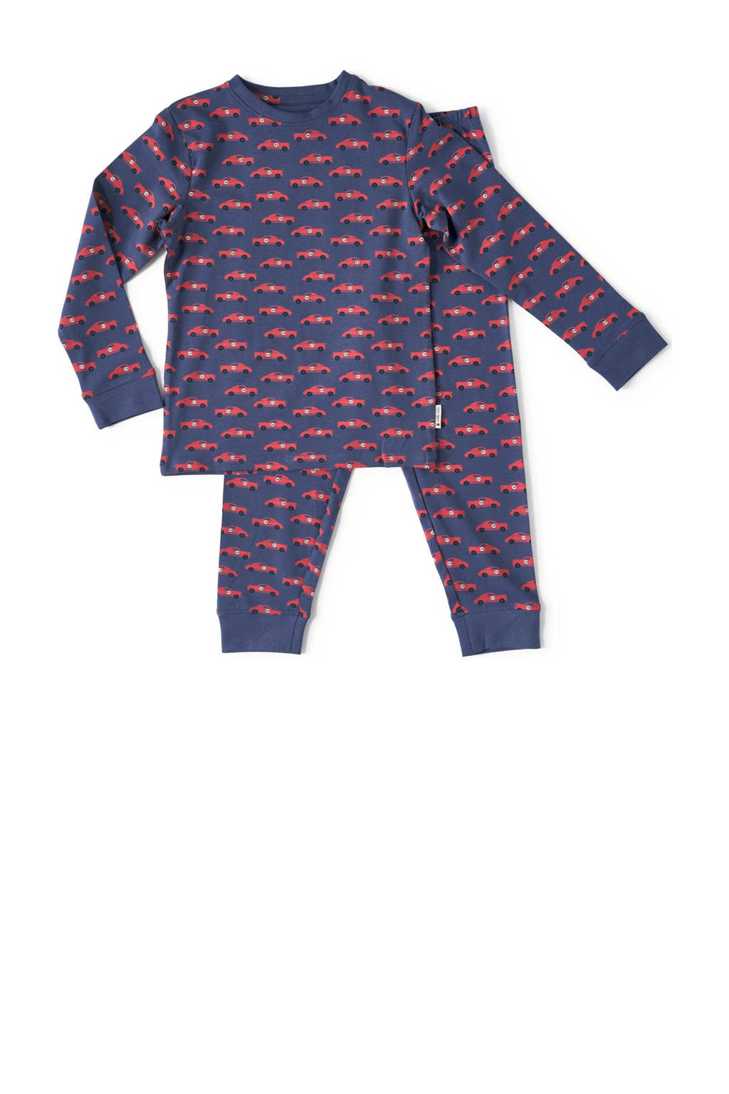 Little Label pyjama met all over print blauw/rood