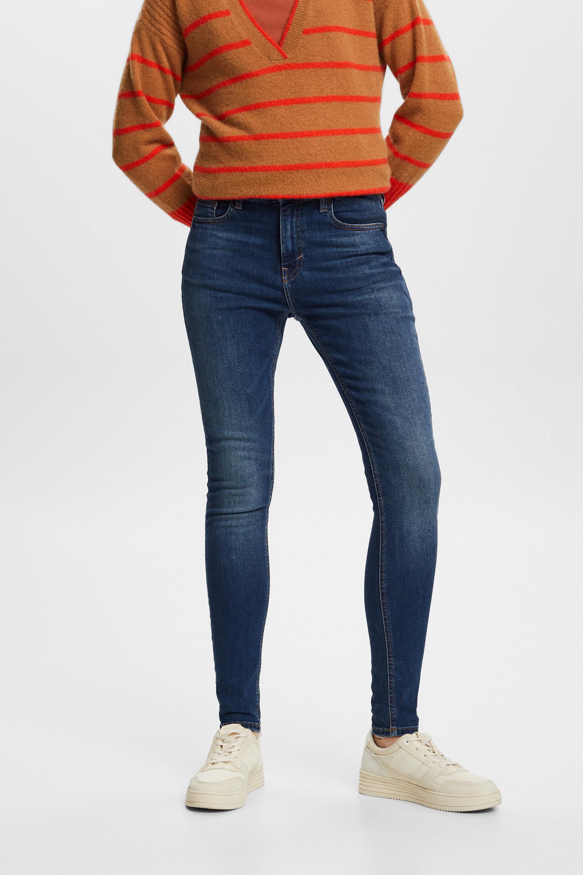 En matière recyclée : jean stretch de coupe Skinny Fit taille haute