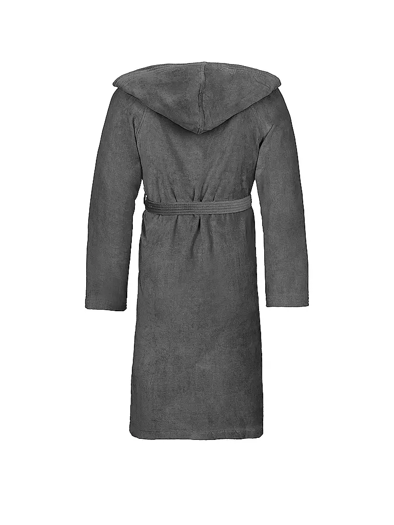 VOSSEN Unisex Bademantel TEXAS Flanell grau
