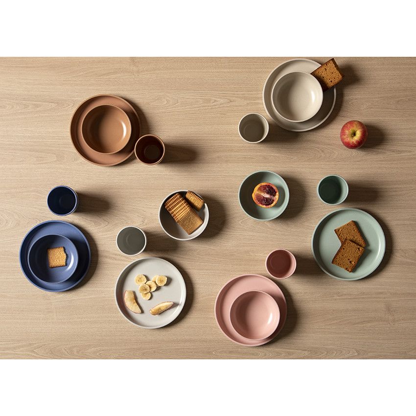 Gobelet en fibre de bambou - Terracotta - Ecru