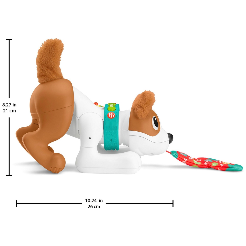 Fisher-Price 123 Krabbel-mit-mir-Welpe-Babyspielzeug