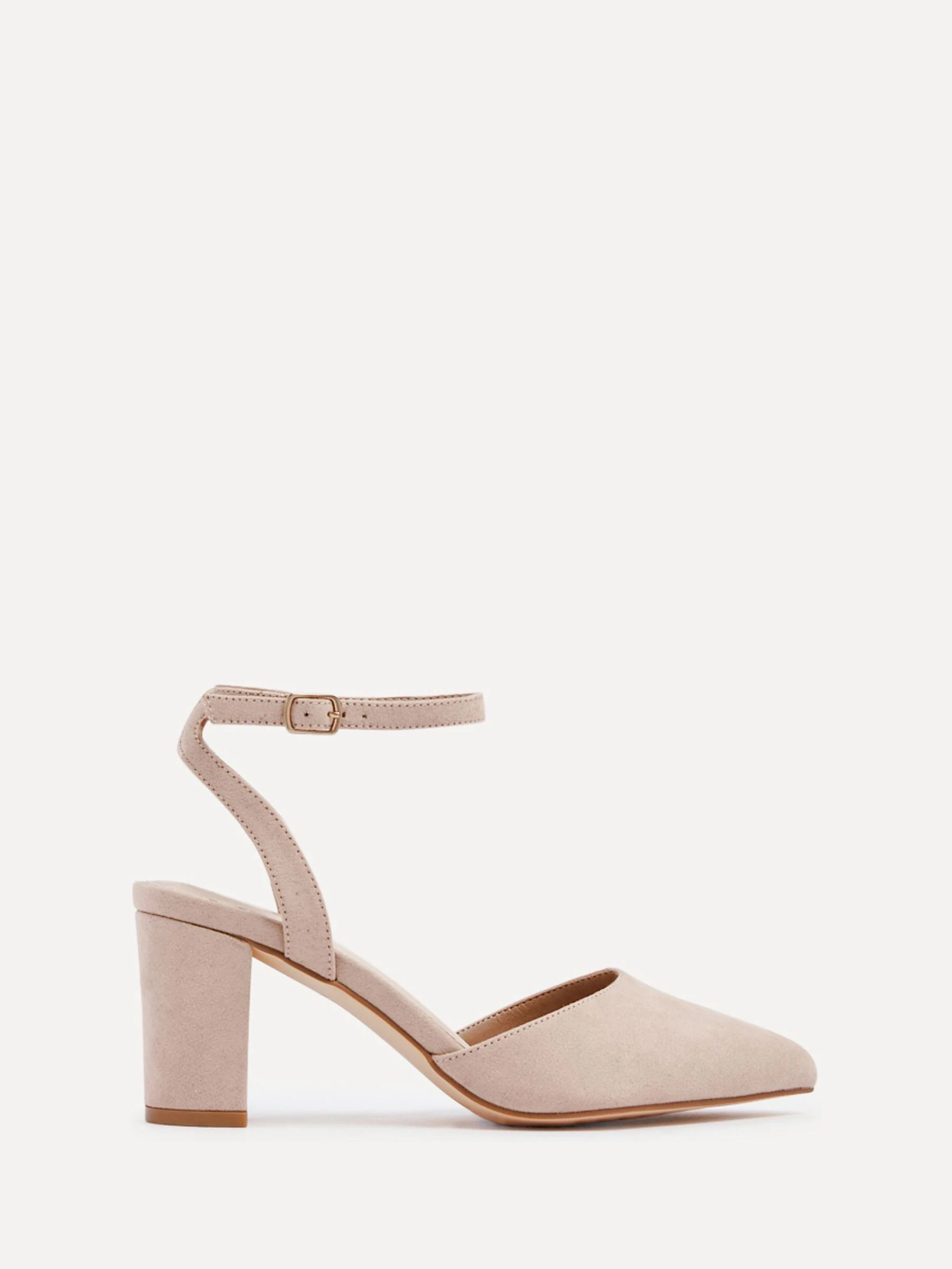 Licht beige - Linzi Larsa pumps met spitse neus en wijde pasvorm