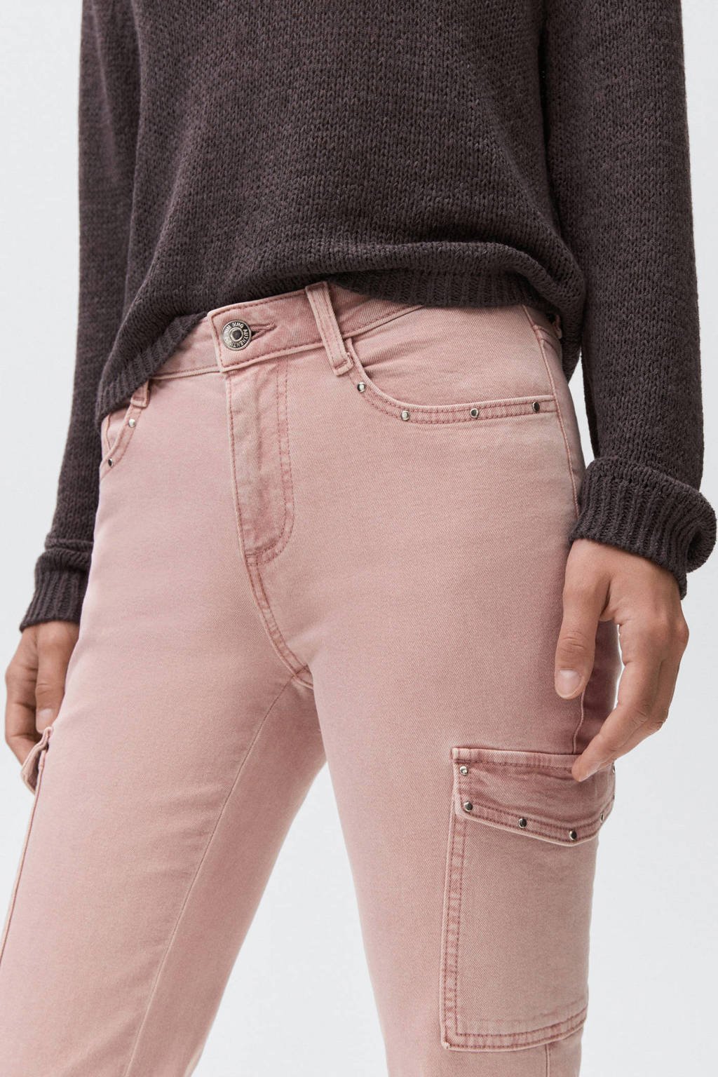 MANGO TEEN flared jeans roze