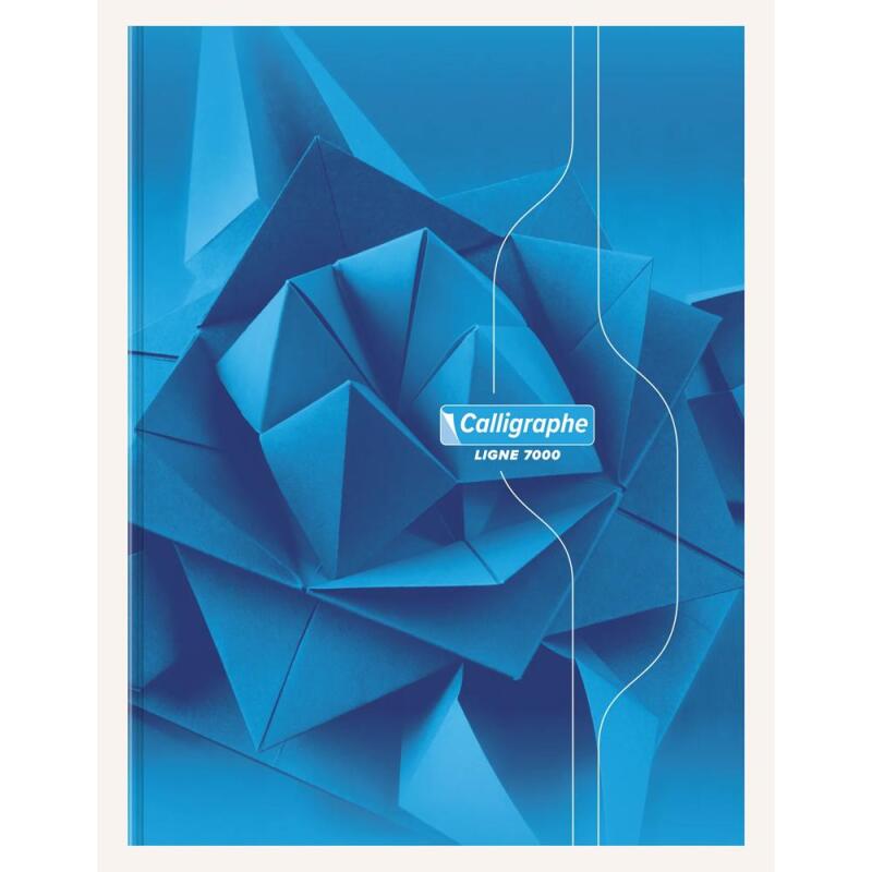 Cahier brochure rembordée rigide 7000 24x32 cm 192 pages grands carreaux 70 g - Assortis