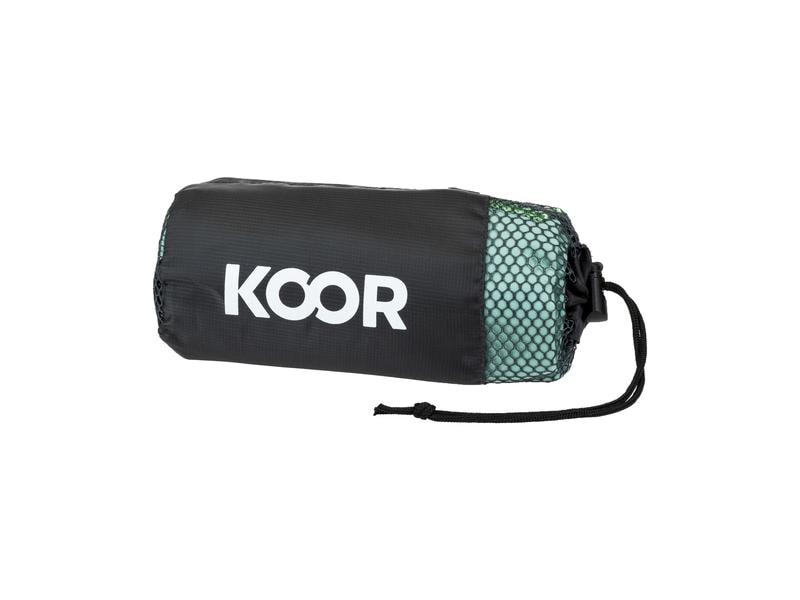 KOOR Badetuch Silva Verde L 80 x 130 cm Outdoor-Badetuch mit Silber-Ionen Veredelung