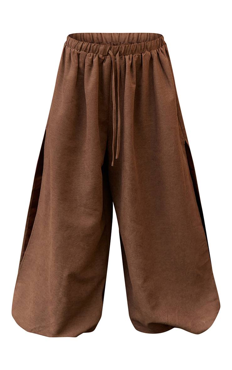 Chocolat Pantalon Ballon À Fentes Latérales