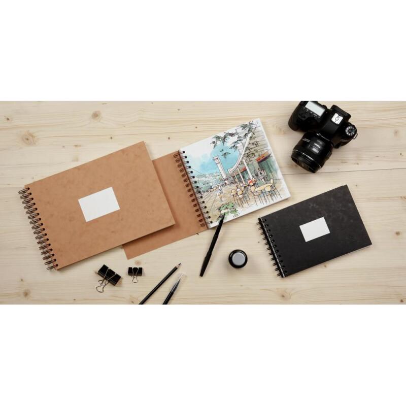 Carnet de Voyage aquarelle spiralé 20F A5 300g - Havane