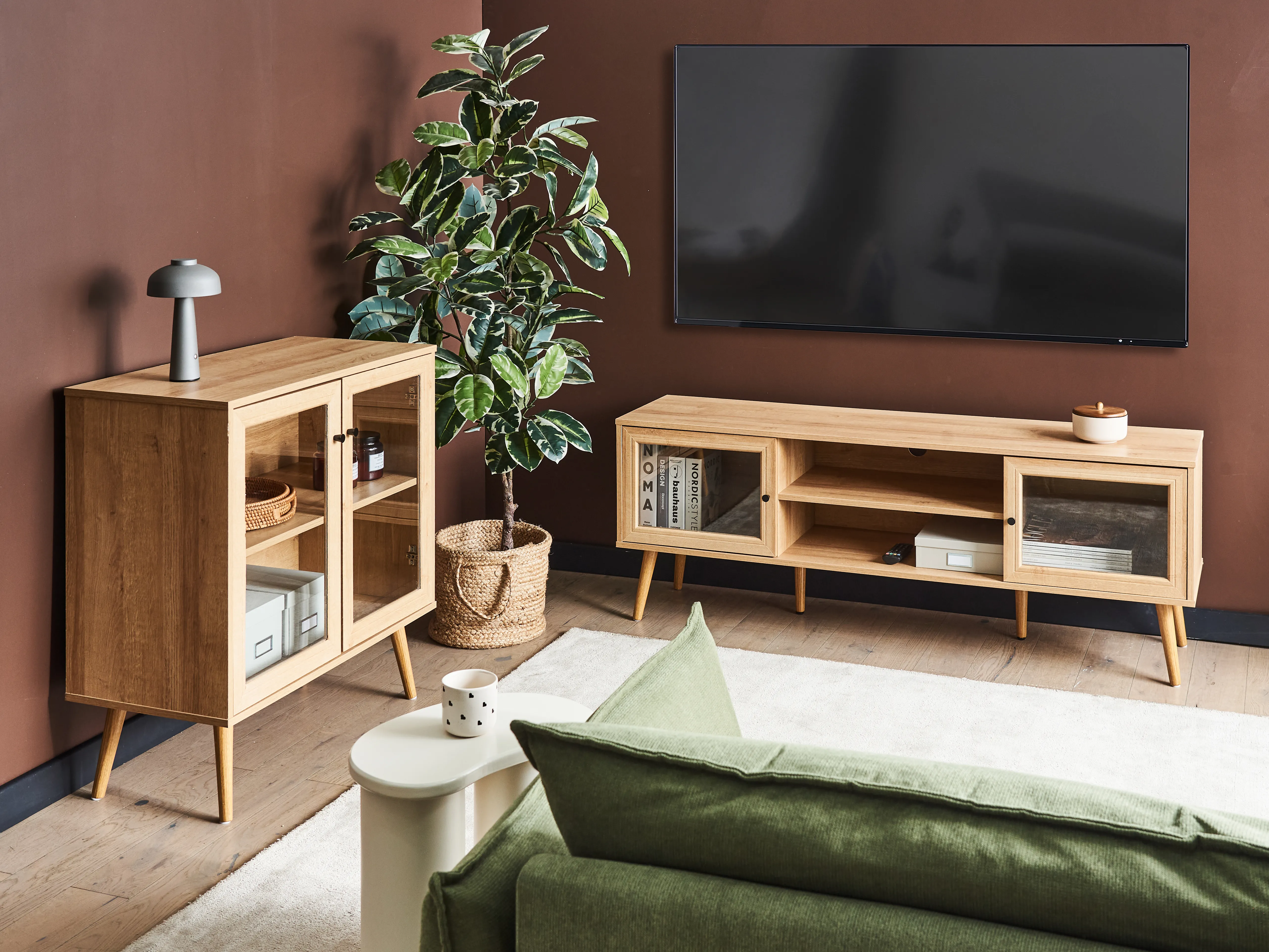 TV-meubel ALBANY Lichtbruin