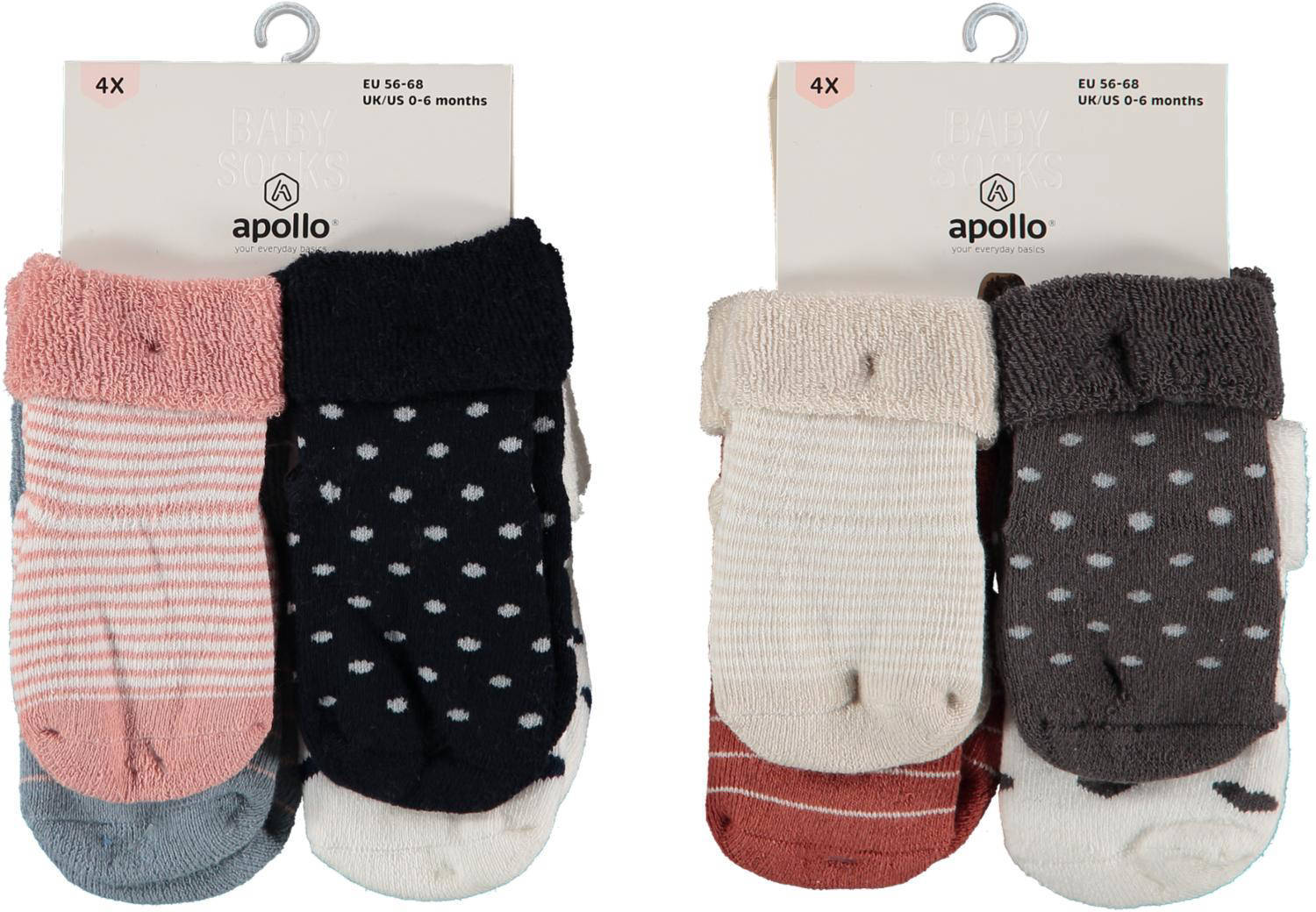 Apollo sokken - set van 4 multi