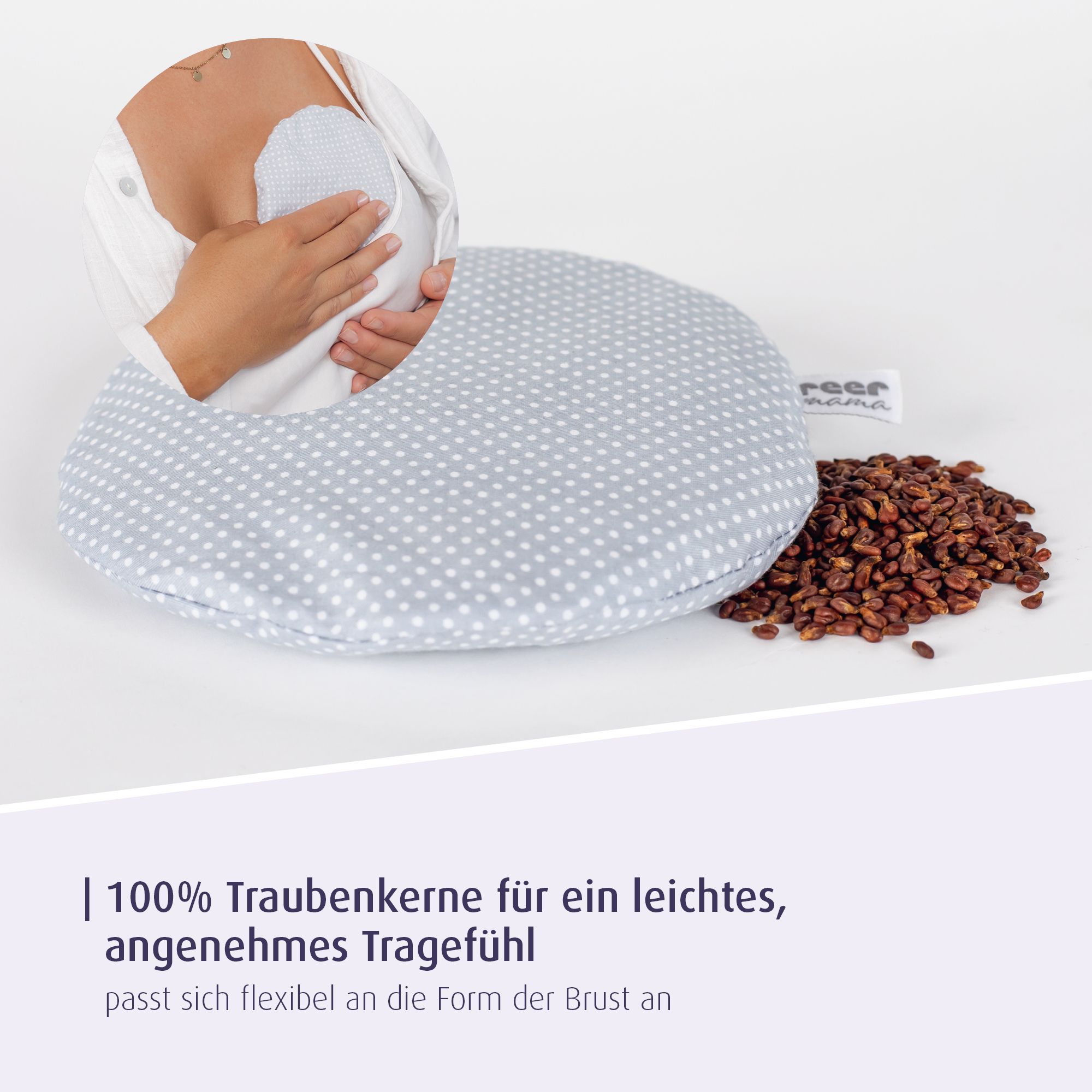 reer mama 2in1 Stillhilfe-Traubenkernkissen
