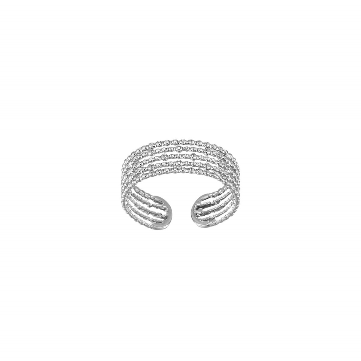 Bague Perline acier