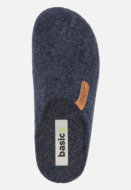 Basicz Pantoffels blauw Vilt
