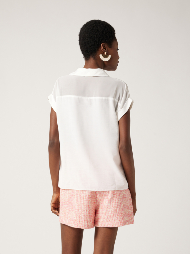 Chemise détail transparence