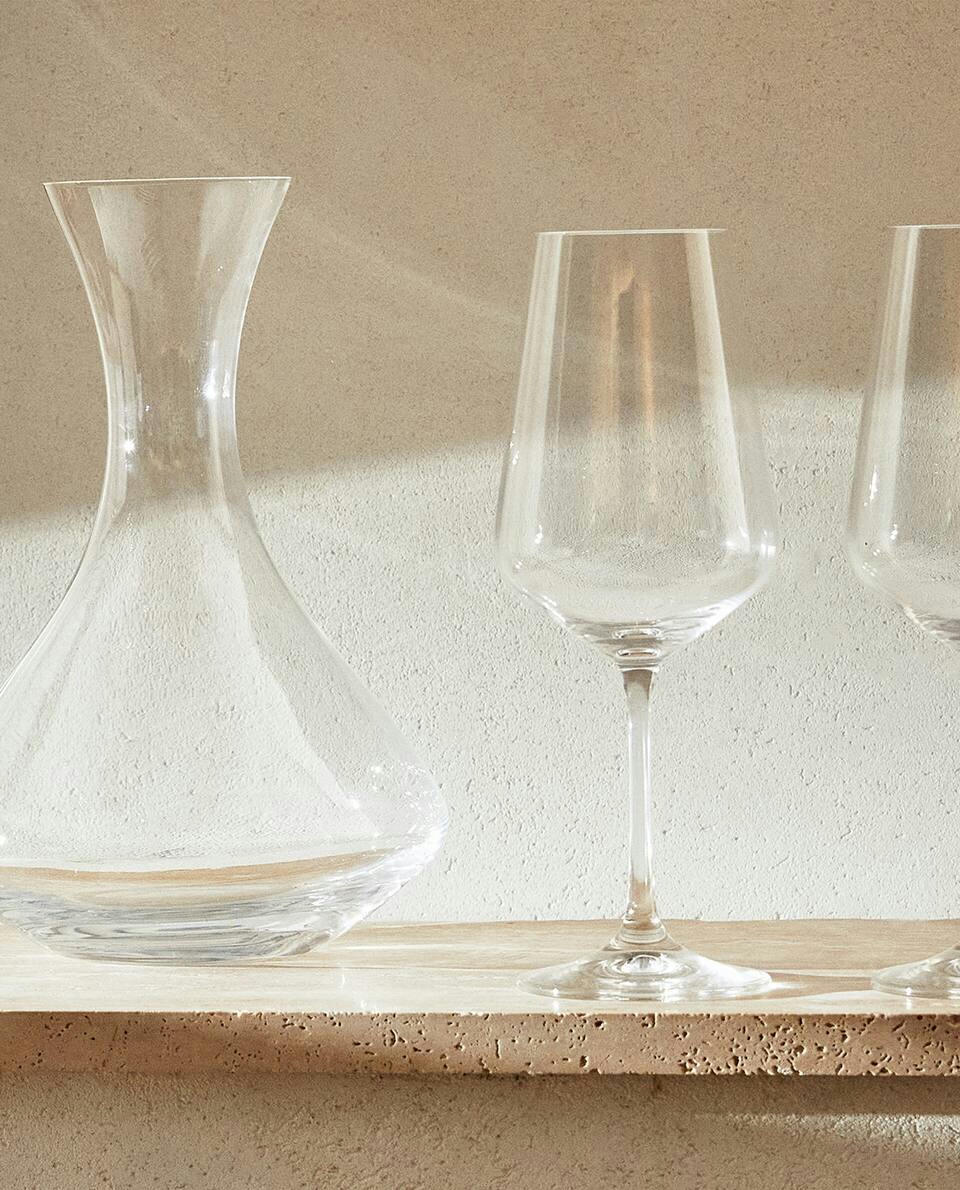 Conjunto de peças de cristal da Boêmia