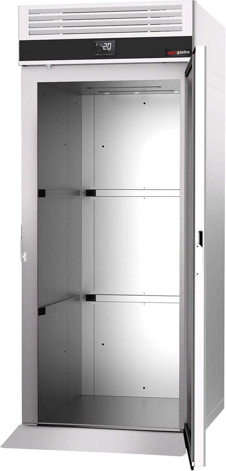 GGM Gastro EinfahrTiefkühlschrank Edelstahl PREMIUM - GN 2/1 - GN 1/1 - EN 600x400-700 Liter - mit 1 Tür