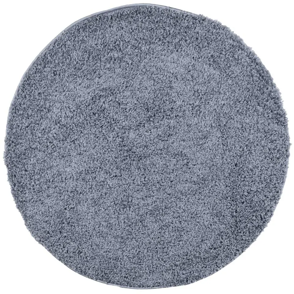 vidaXL - Vloerkleed - Blauw - Polypropyleen - Ø 120 cm